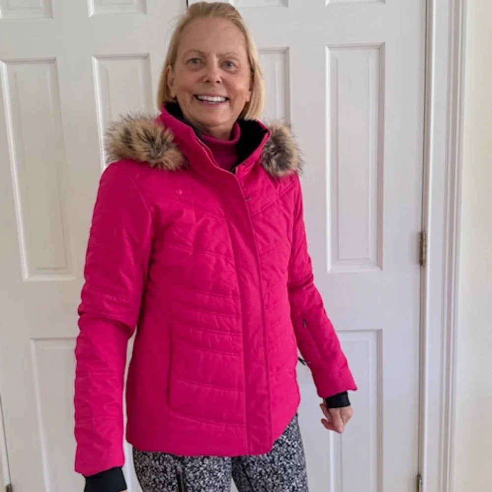 Obermeyer Pink Fuchsia Tuscany II Ski Jacket with fur - Picture 4 of 4